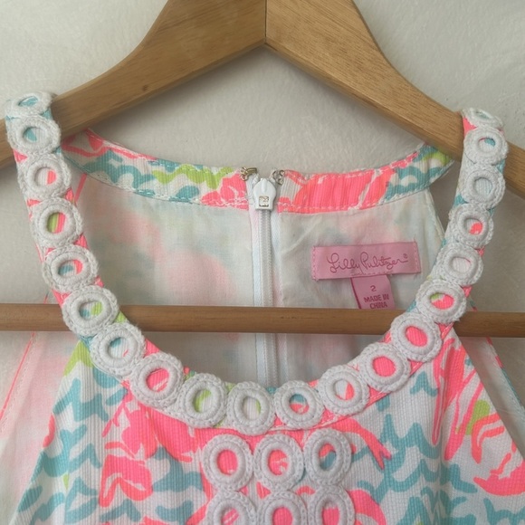 Lily Pulitzer | Pearl Shift Pop Up Lobstah Roll Dress size 2 - Picture 5 of 7